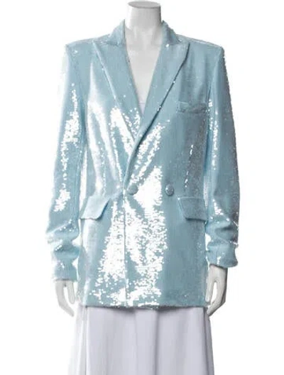 Pre-owned Laquan Smith Sequin Blazer W/ Tags In Blue