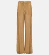Laquan Smith Sequin-embellished Pants In Gold