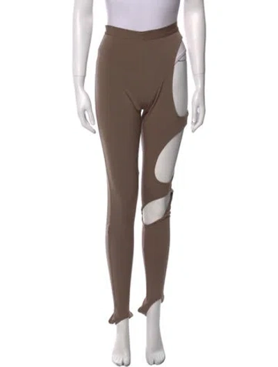 Pre-owned Laquan Smith Skinny Leg Pants In Brown