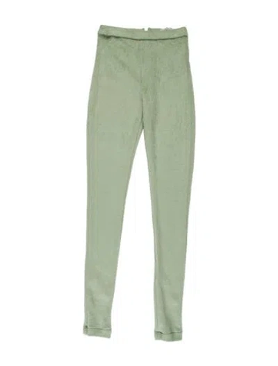 Pre-owned Laquan Smith Skinny Leg Pants In Green