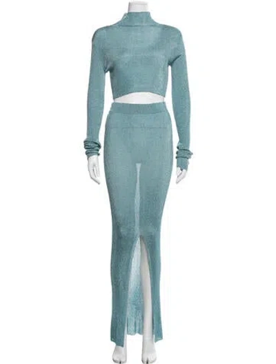 Pre-owned Laquan Smith Skirt Set In Blue