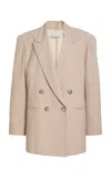 Laquan Smith Tailored Double-breasted Jacket In Neutral