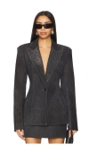 Laquan Smith Tailored Jacket In Charcoal