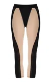 Laquan Smith Two-tone Capri Skinny Pants In Multi