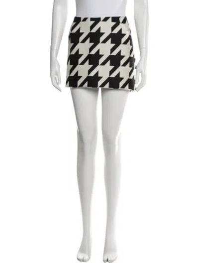 Pre-owned Laquan Smith Virgin Wool Mini Skirt W/ Tags In Black