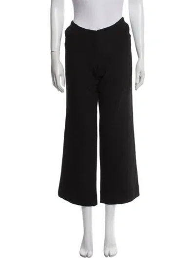 Pre-owned Laquan Smith Wide Leg Pants In Black