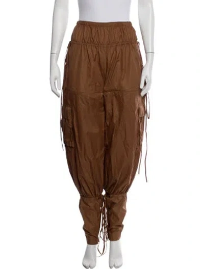 Pre-owned Laquan Smith Wide Leg Pants In Brown