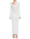 Laquan Smith Women's Convertible Jersey Gown In White