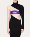 Laquan Smith Women's Sequin Bandeau Top In Purple