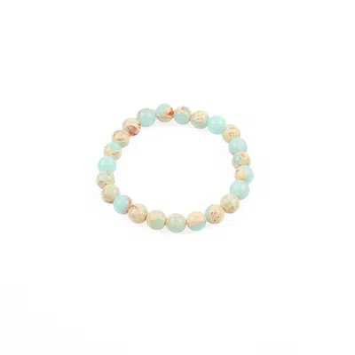 Lara Ari Women's Blue / Neutrals Variscite Natural Stone Bracelet