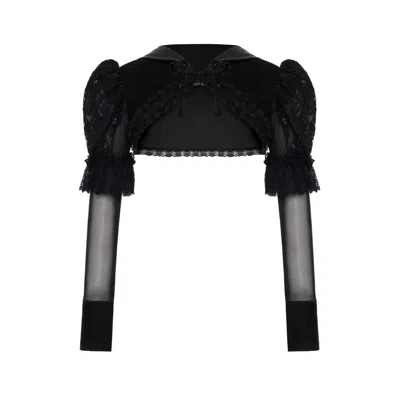 Lara Ari Women's Dreamscaper Black Hooded Bolero