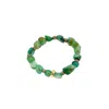 Lara Ari Women's Green / Gold Green Agate Natural Stone Bracelet In Multi