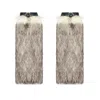 Lara Ari Women's White-detail Fur Leg Warmers In White