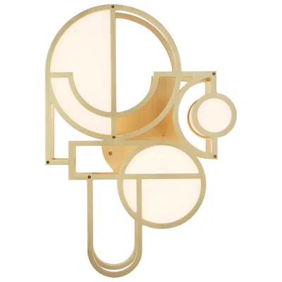 Pre-owned Lara Bohinc Moonrise Sconce Large, Brushed Brass Finish By  In Sand