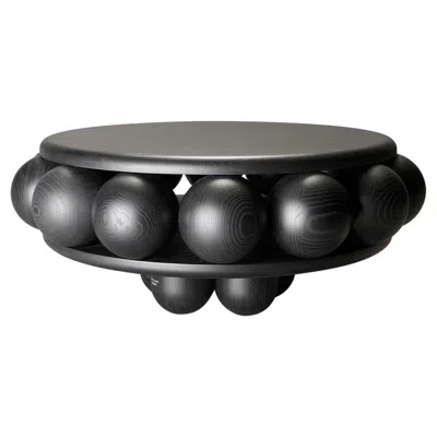 Pre-owned Lara Bohinc Sculptural Macaroon Coffee Table By  In Black Stained Wood, In Stock