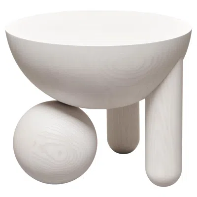 Pre-owned Lara Bohinc Sculptural Profiterole Small Coffee Table By  In White Wood, In Stock