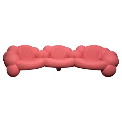 Pre-owned Lara Bohinc Synchronicity Gardenthree-seater Sofa By , Pink, Cork , Outdoor In Brown