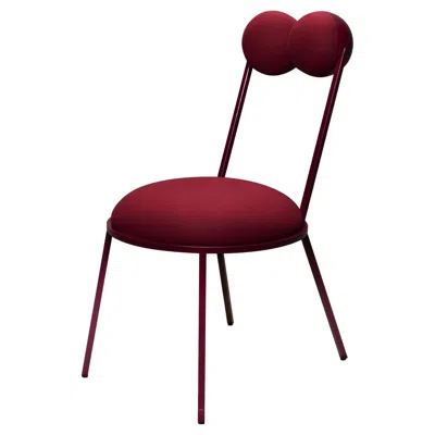 Pre-owned Lara Bohinc Trevor Chair Dark Red Frame And Wool By