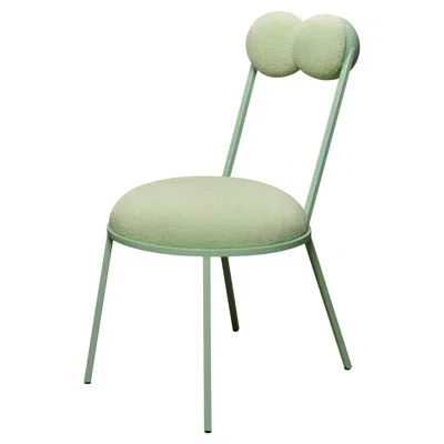 Pre-owned Lara Bohinc Trevor Sculptural Dining Chair Mint Green Frame And Wool By