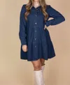 Lara Daisy Amelia Jean Dress In Blue In Blue