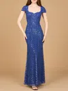 Lara Dresses 28900 Long Formal Mermaid Evening Dress In Blue