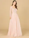 Lara Dresses 29157 Long Sleeve Mother Of The Bride Formal Dress In Pink