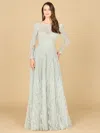 Lara Dresses 29159 Long Mother Of The Bride Lace Formal Dress In Green