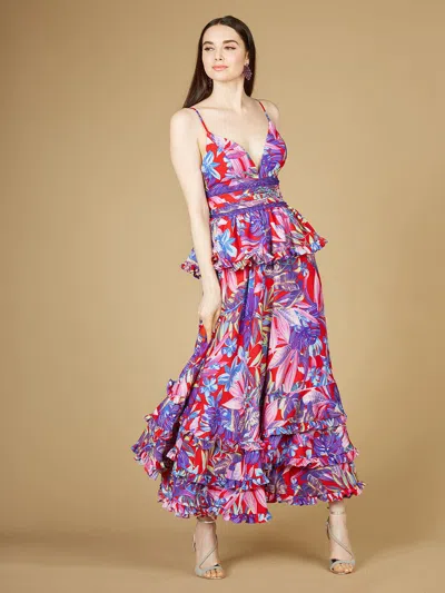 Lara Dresses 29268 Long Printed Formal Dress In Multi
