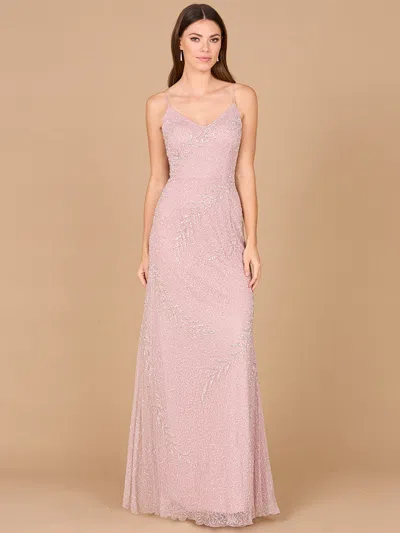 Lara Dresses 29282 Beaded Long Formal Evening Prom Dress In Pink