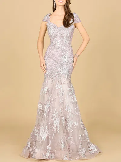 Lara Dresses 29642 Fitted Formal Long Mermaid Evening Dress In Purple