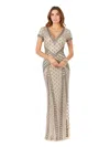 Lara Dresses 29746 Beaded Long Formal Mother Of The Bride Dress In Yellow