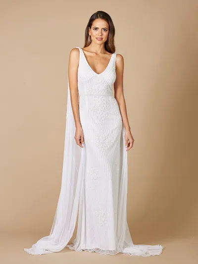 Lara Dresses 51055 Wedding Long Simple Dress In White