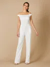 Lara Dresses 51060 Long Beaded Formal Jumpsuit In White