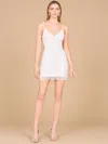 Lara Dresses 51169 Wedding Short Fringe Mini Dress In White