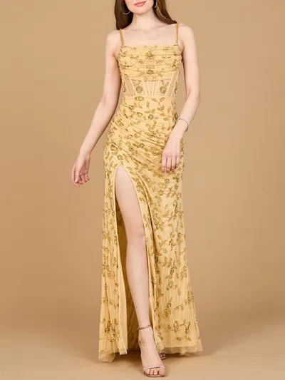 Lara Dresses 9924 Beaded Long Formal Prom Dress In Multi