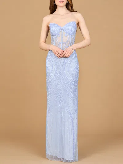 Lara Dresses 9927 Beaded Slit Formal Long Prom Dress In Multi