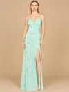 Lara Dresses 9961 Prom Long Formal Beaded Bodycon Evening Dress In Green