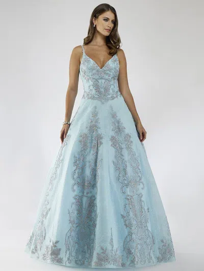 Lara Dresses A-line Long Prom Dress 29681 In Multi
