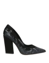 Lara May Woman Pumps Black Size 8 Leather In Black