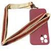 Lara Moti Ginger, Brown And Cream Petit Point Strap For Movile Phone In Brown