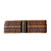 Lara Moti Women's Metro Camel And Multicolor Elastic Belt In Beige