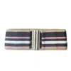 Lara Moti Women's Neutrals Camel Pink Blue And White Elastic Belt In Beige/blue/pink/white