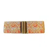Lara Moti Women's Yellow / Orange Gobling Orange, Mustard And Blue Elastic Belt In Yellow/orange