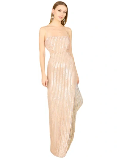 Lara New York Baby Jane Fringe Dress In Champagne