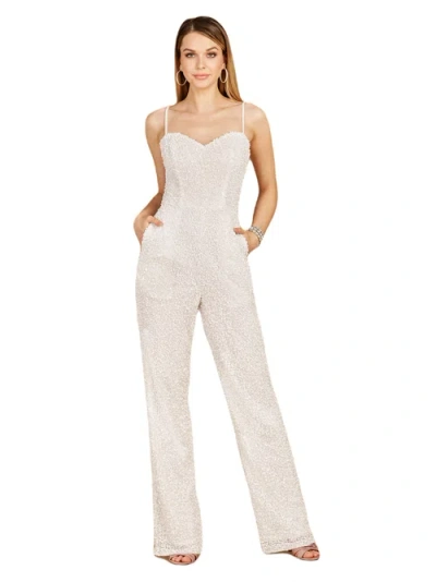 Lara New York Beaded Bridal Jumpsuit In Ivory