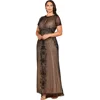 Lara New York Beaded Cap Sleeve Illusion Plunge Gown In Animal Print
