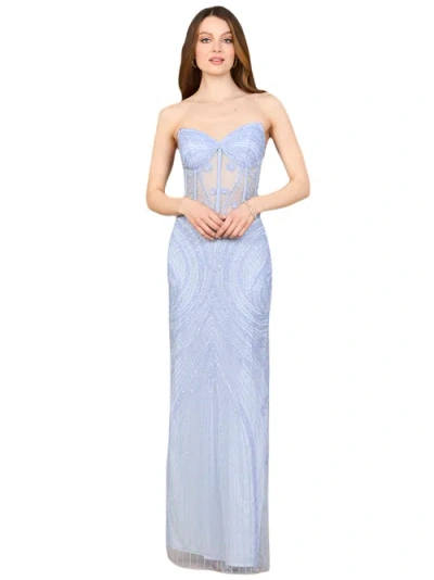 Lara New York Beaded Corset Dress With Slit