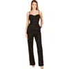 Lara New York Beaded Spaghetti Strap Jumpsuit In Black