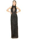 Lara New York Carrie Fringe Beaded Dress In Black