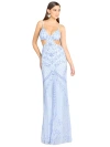 Lara New York Countess Beaded Prom Dress In Periwinkle